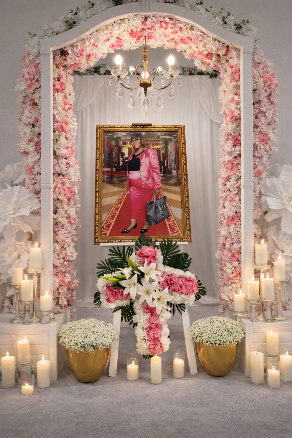 Décoration de deuil élégante